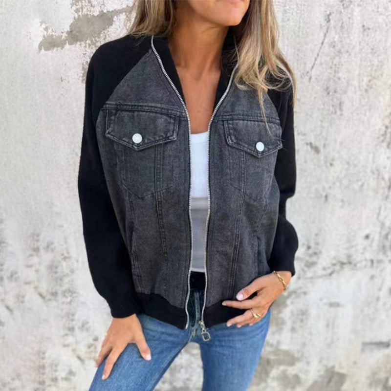 Sommerschlussverkauf Neue Produkte 49 % Rabatt🍃🔥Neue modische kreative Denim-Spleißjacke für Damen