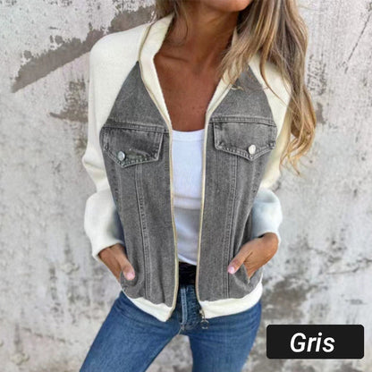 Sommerschlussverkauf Neue Produkte 49 % Rabatt🍃🔥Neue modische kreative Denim-Spleißjacke für Damen