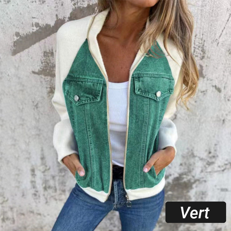 Sommerschlussverkauf Neue Produkte 49 % Rabatt🍃🔥Neue modische kreative Denim-Spleißjacke für Damen