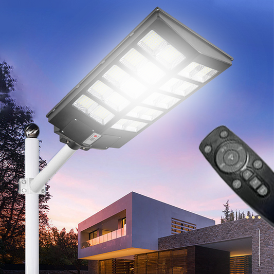 Intelligente solarbetriebene Straßenlampe - Bewegungssensor, Fernbedienung